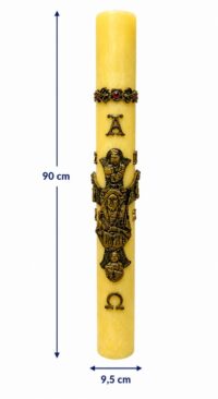 Cirio Pascal Ouro Barroco Aplique 90x9,5)