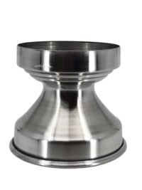 Castical Base de Aluminio Repuchado Prateado 9cm  Base09-29