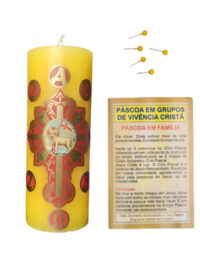 Vela Cilindrica Coroa Mini Cirio/coroa do Advento 15x5cm